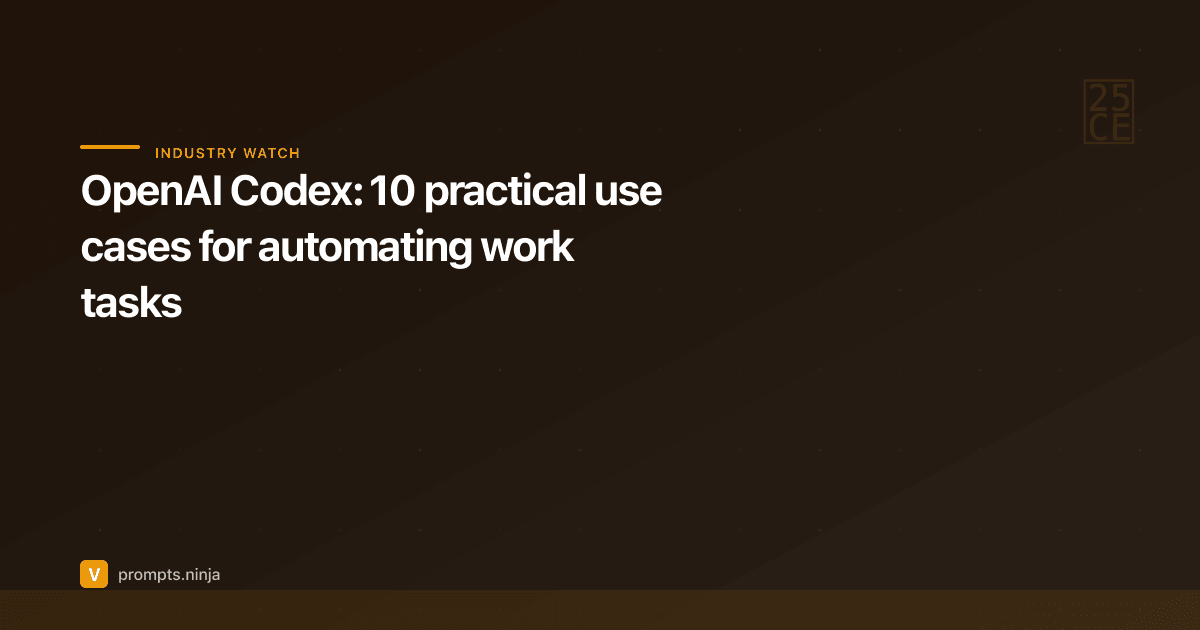 OpenAI Codex: 10 practical use cases for automating work tasks ...